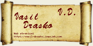 Vasil Draško vizit kartica